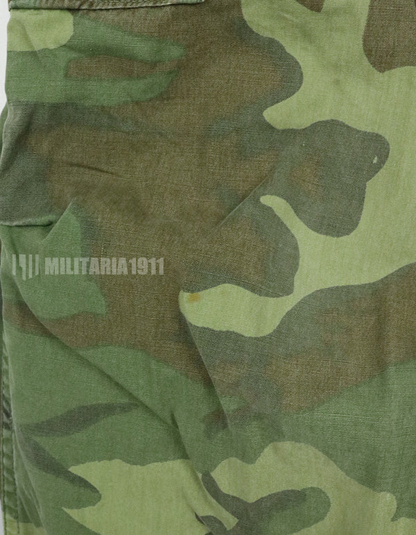 正品ERDL丛林作战裤，非防撕裂面料，有褪色和划痕