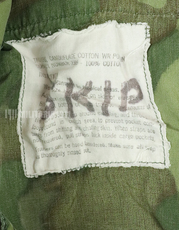 正品ERDL丛林作战裤，非防撕裂面料，有褪色和划痕