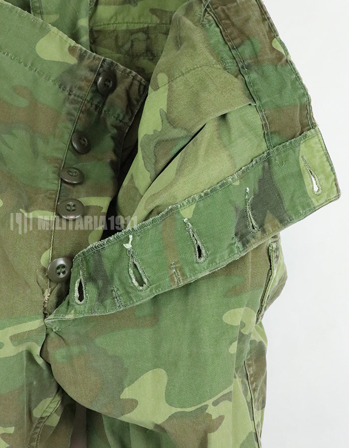 正品ERDL丛林作战裤，非防撕裂面料，有褪色和划痕