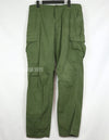 実物　後期型　リップストップ生地　ジャングルファティーグ　パンツ　M-L 裾紐なし　良いコンディション 1969年契約