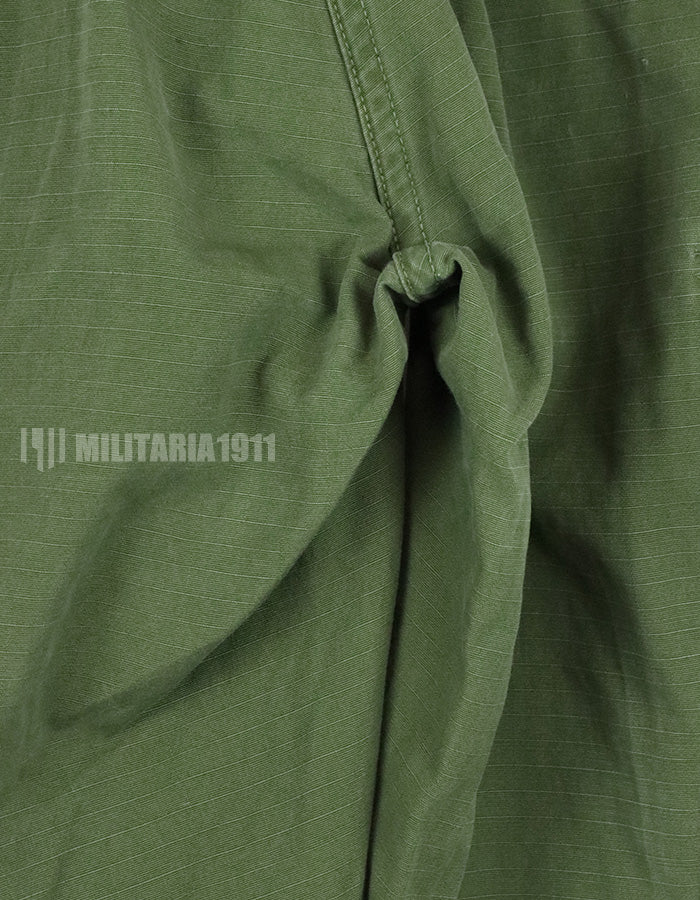 実物　後期型　リップストップ生地　ジャングルファティーグ　パンツ　M-L 裾紐なし　良いコンディション 1969年契約