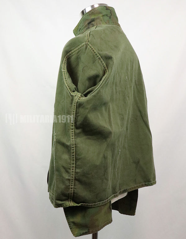 実物　民生品　ハンティングジャケット　インディビジュアルリーフ　カモフラージュ　中古品