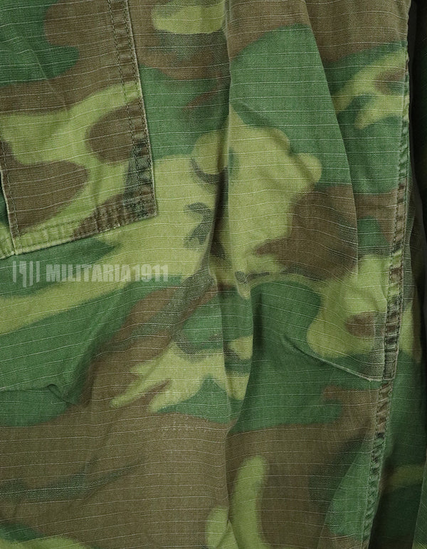 実物　アメリカ軍　ERDL ジャングルファティーグパンツ　使用感あり　リップストップ生地　1968年契約