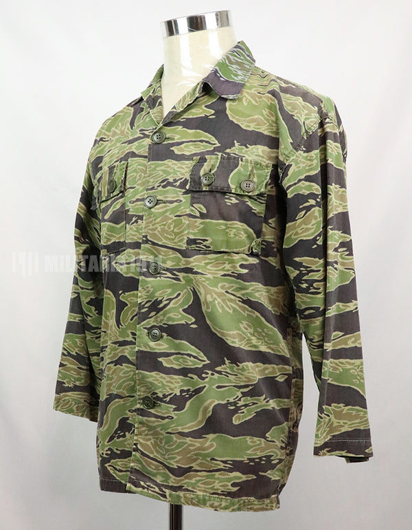 実物　レイトウォーライトウェイト　タイガーストライプ　シャツ　薄手　傷あり　中古品