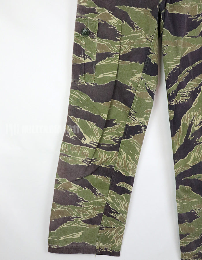 実物　ジョンウェインパターン　タイガーストライプ　Asianカットパンツ　使用感あり　ジッパーフライ改造品　中古品
