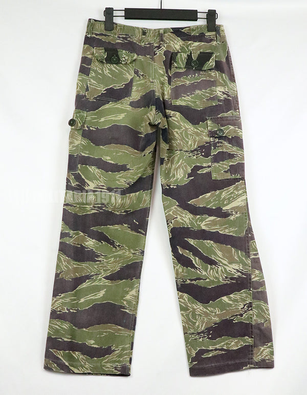 実物　ジョンウェインパターン　タイガーストライプ　Asianカットパンツ　使用感あり　ジッパーフライ改造品　中古品