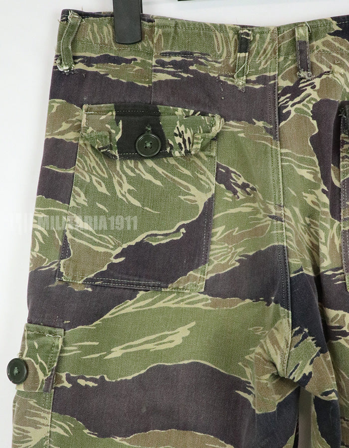 実物　ジョンウェインパターン　タイガーストライプ　Asianカットパンツ　使用感あり　ジッパーフライ改造品　中古品