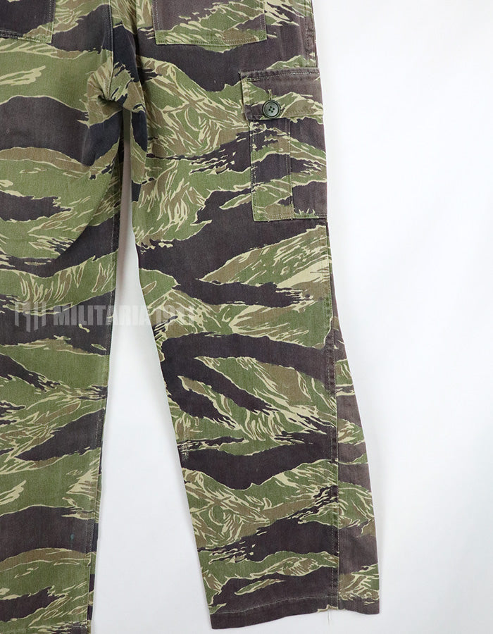 実物　ジョンウェインパターン　タイガーストライプ　Asianカットパンツ　使用感あり　ジッパーフライ改造品　中古品