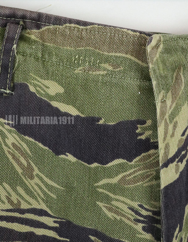 実物　ジョンウェインパターン　タイガーストライプ　Asianカットパンツ　使用感あり　ジッパーフライ改造品　中古品