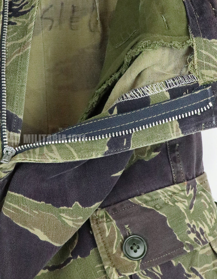 実物　ジョンウェインパターン　タイガーストライプ　Asianカットパンツ　使用感あり　ジッパーフライ改造品　中古品