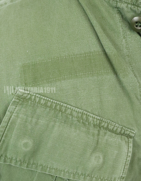 実物　後期型　リップストップ生地　ジャングルファティーグ　パッチ付き　状態良い 1969年契約