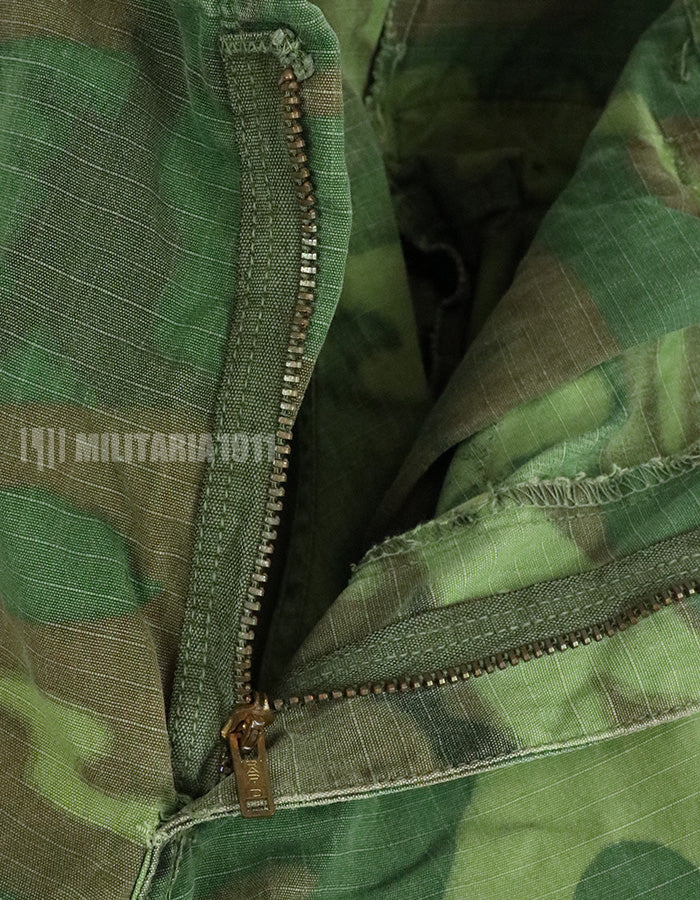 実物　アメリカ軍　ERDL ジャングルファティーグパンツ　使用感あり　リップストップ生地　1968年契約 B