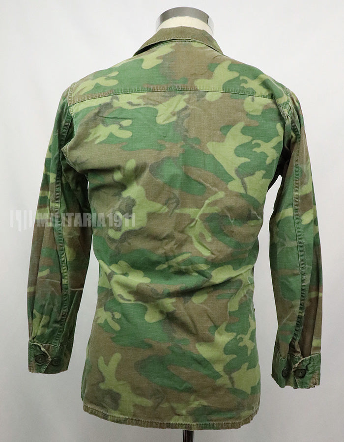 実物　アメリカ軍　1969年製　ERDL　ジャングルファティーグジャケット　使用感あり　中古品