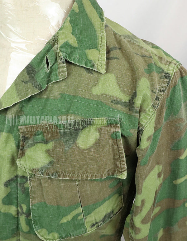 実物　アメリカ軍　1969年製　ERDL　ジャングルファティーグジャケット　使用感あり　中古品
