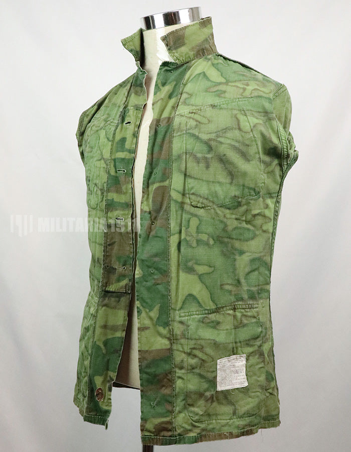 実物　アメリカ軍　1969年製　ERDL　ジャングルファティーグジャケット　使用感あり　中古品