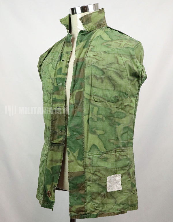 実物　アメリカ軍　1969年製　ERDL　ジャングルファティーグジャケット　使用感あり　中古品