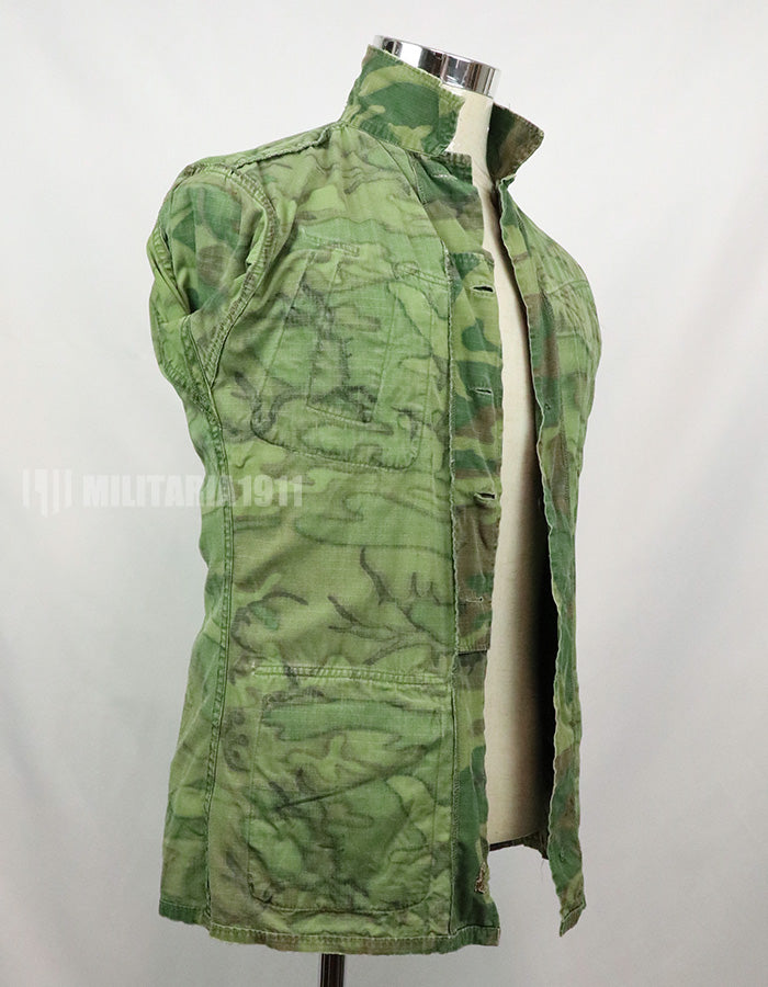 実物　アメリカ軍　1969年製　ERDL　ジャングルファティーグジャケット　使用感あり　中古品