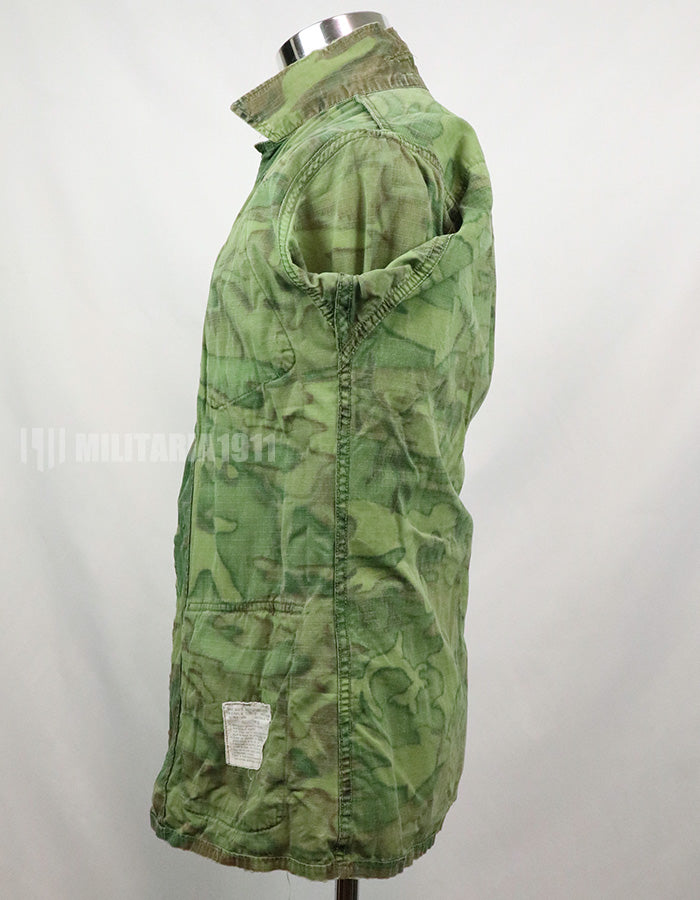 実物　アメリカ軍　1969年製　ERDL　ジャングルファティーグジャケット　使用感あり　中古品