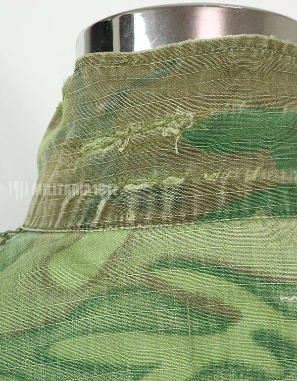 実物　アメリカ軍　1969年製　ERDL　ジャングルファティーグジャケット　使用感あり　中古品