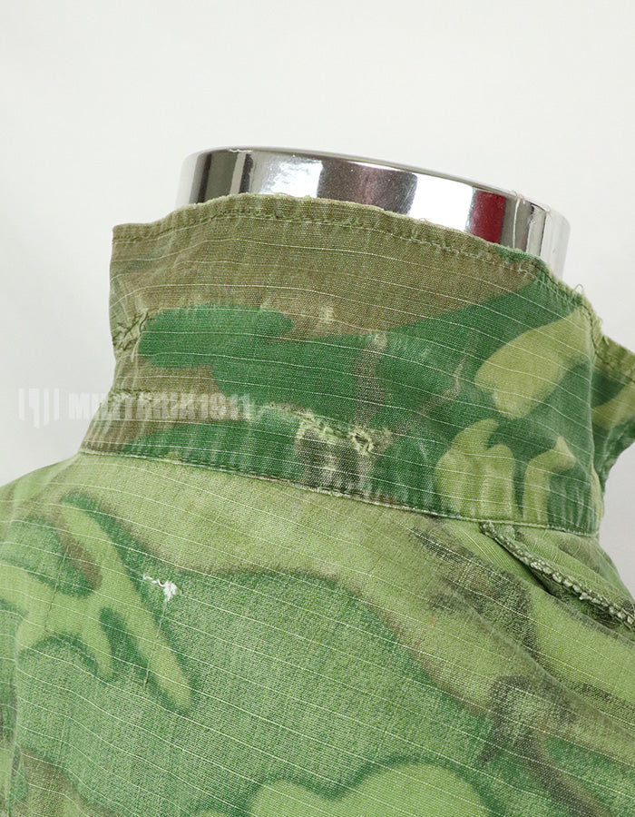 実物　アメリカ軍　1969年製　ERDL　ジャングルファティーグジャケット　使用感あり　中古品