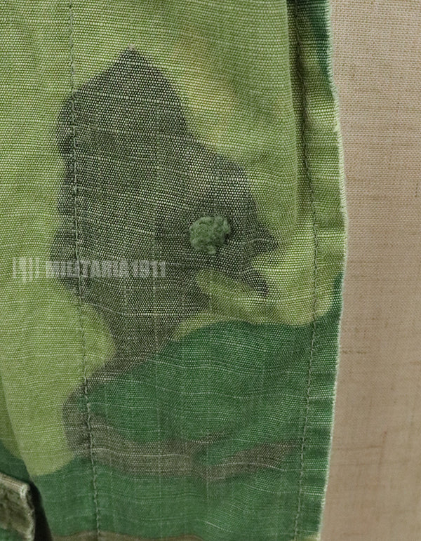 実物　アメリカ軍　1969年製　ERDL　ジャングルファティーグジャケット　使用感あり　中古品