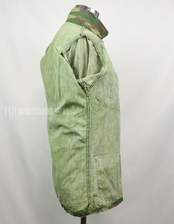 実物　アメリカ軍 USMC　製造年不明　ERDL　ジャングルファティーグジャケット 使用感あり　中古品 グリーンリーフ