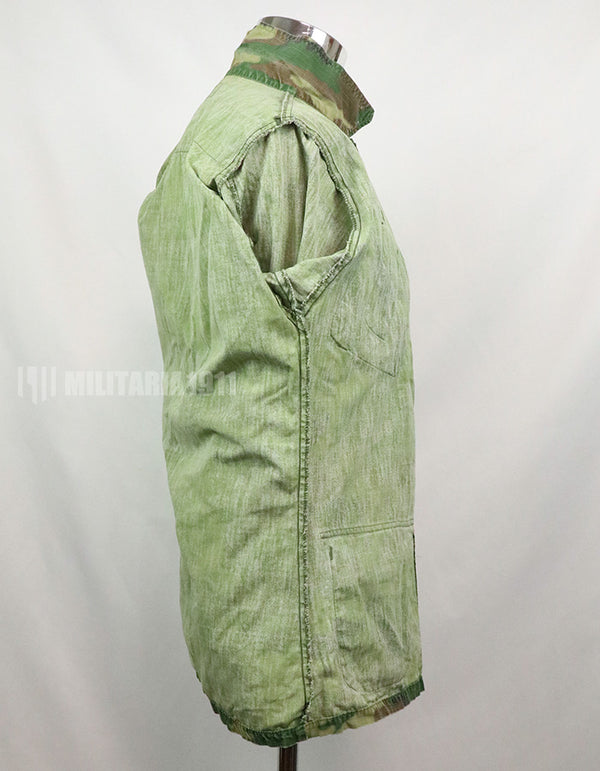実物　アメリカ軍 USMC　製造年不明　ERDL　ジャングルファティーグジャケット 使用感あり　中古品 グリーンリーフ