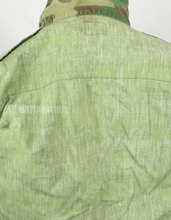 実物　アメリカ軍 USMC　製造年不明　ERDL　ジャングルファティーグジャケット 使用感あり　中古品 グリーンリーフ