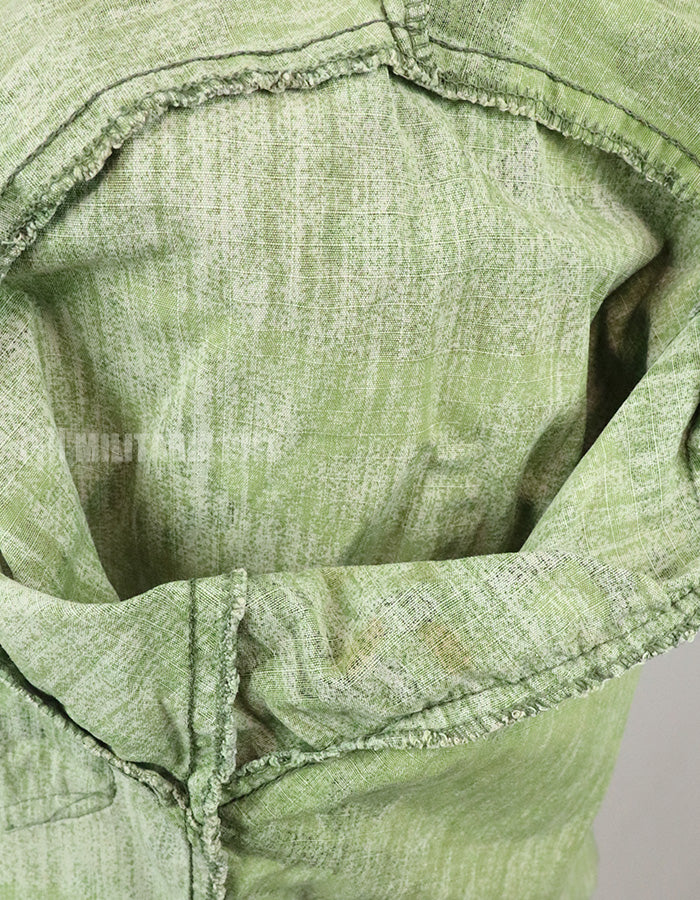 実物　アメリカ軍 USMC　製造年不明　ERDL　ジャングルファティーグジャケット 使用感あり　中古品 グリーンリーフ