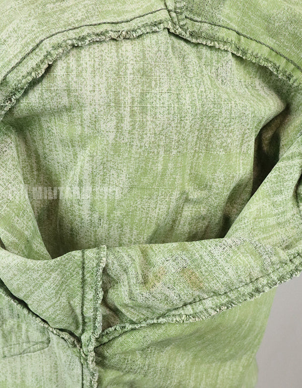 実物　アメリカ軍 USMC　製造年不明　ERDL　ジャングルファティーグジャケット 使用感あり　中古品 グリーンリーフ