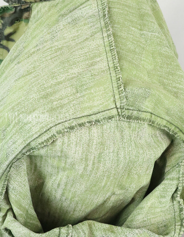 実物　アメリカ軍 USMC　製造年不明　ERDL　ジャングルファティーグジャケット 使用感あり　中古品 グリーンリーフ