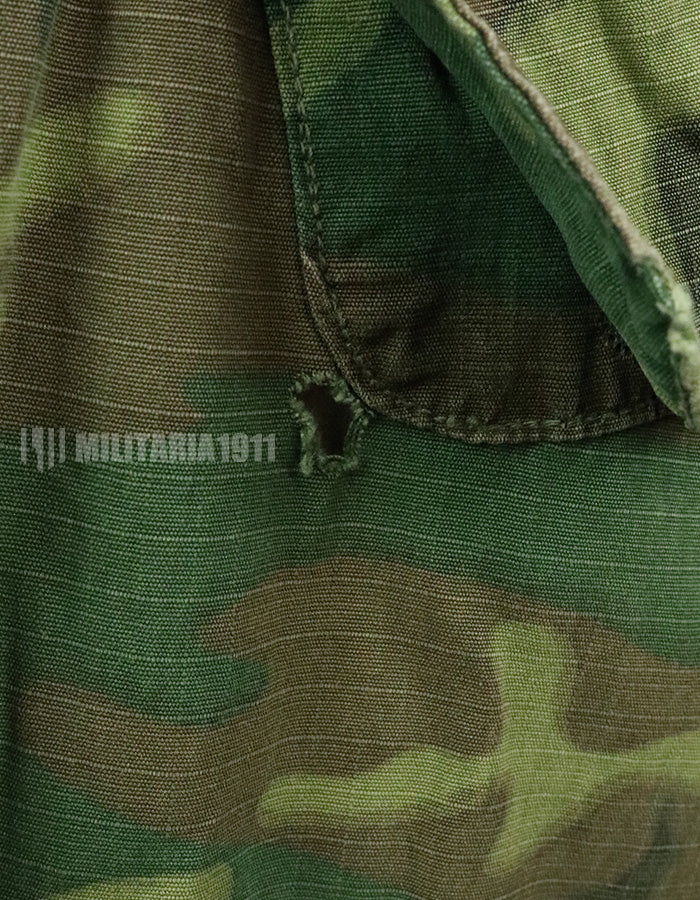 実物　アメリカ軍 USMC　1969年製　ERDL　ジャングルファティーグジャケット 使用感あり　中古品 グリーンリーフ