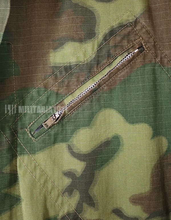 実物　南ベトナム空軍　ERDL　ローカルメイドフライトスーツ　汚れ、ジッパー・ボタン破損あり