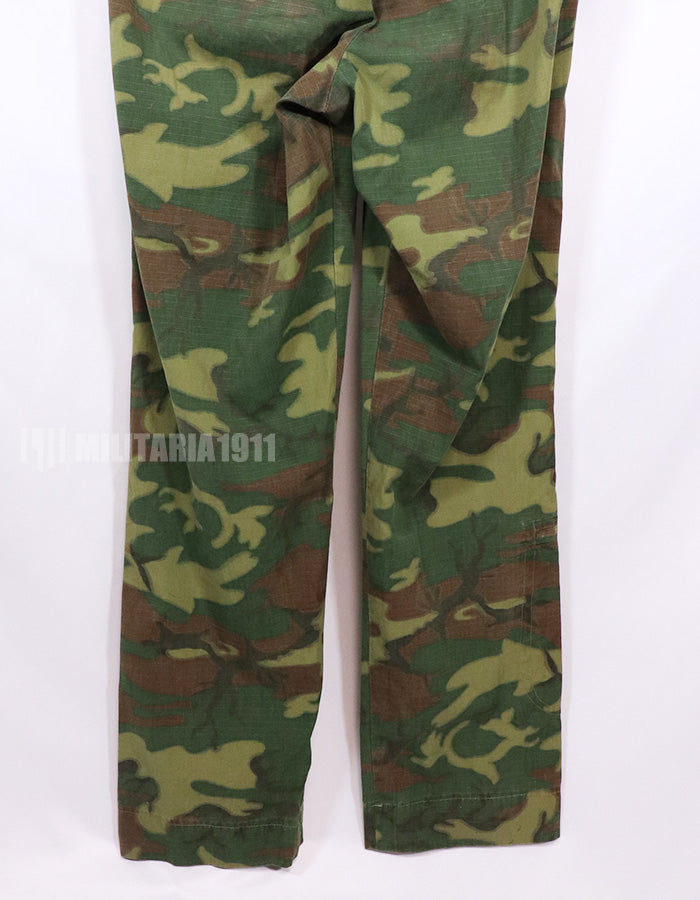 実物　南ベトナム空軍　ERDL　ローカルメイドフライトスーツ　汚れ、ジッパー・ボタン破損あり