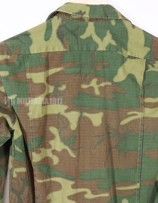 実物　南ベトナム空軍　ERDL　ローカルメイドフライトスーツ　汚れ、ジッパー・ボタン破損あり