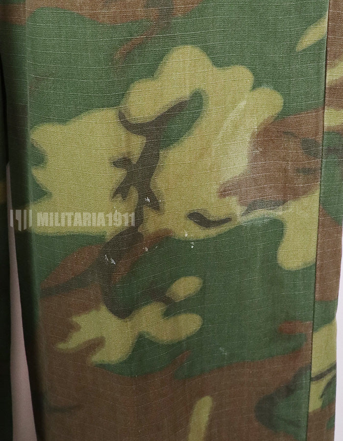 実物　南ベトナム空軍　ERDL　ローカルメイドフライトスーツ　汚れ、ジッパー・ボタン破損あり