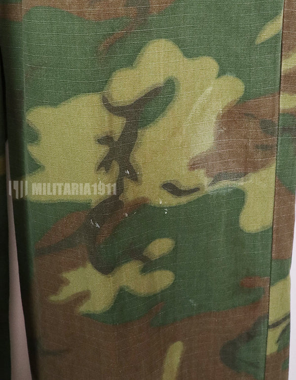 実物　南ベトナム空軍　ERDL　ローカルメイドフライトスーツ　汚れ、ジッパー・ボタン破損あり