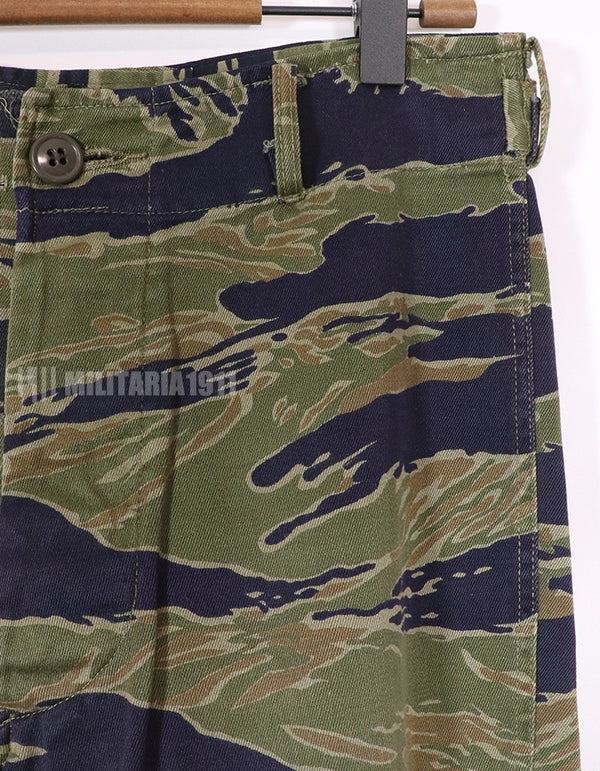 実物　ヘビーウェイト生地　タイガーストライプ　パンツ　中古品　ポケットなし