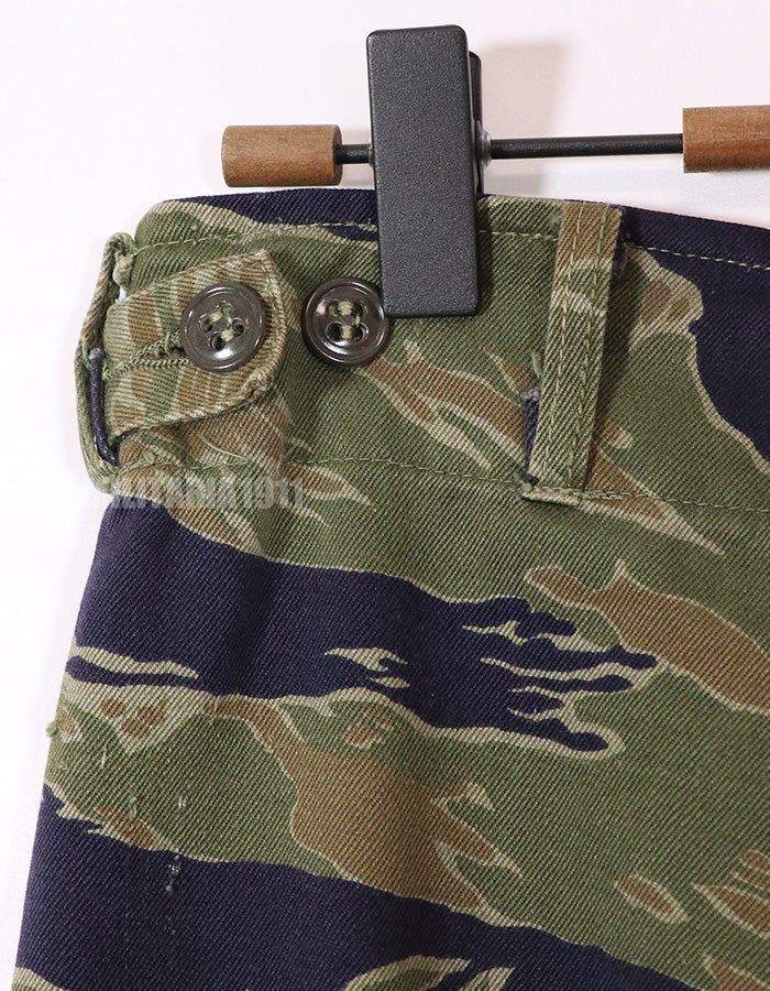 実物　ヘビーウェイト生地　タイガーストライプ　パンツ　中古品　ポケットなし