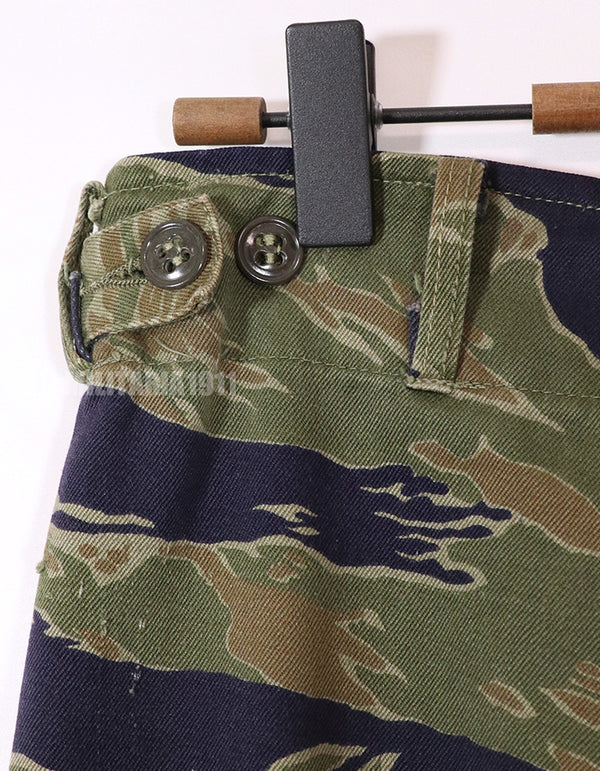 実物　ヘビーウェイト生地　タイガーストライプ　パンツ　中古品　ポケットなし