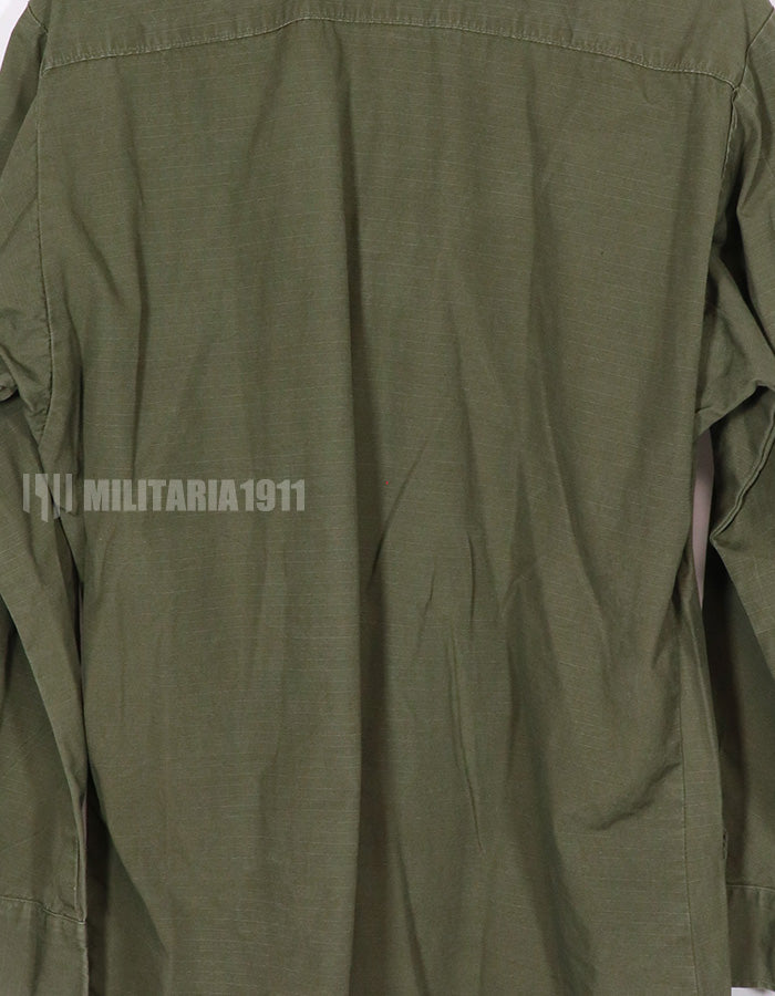 実物　アメリカ軍　ジャングルファティーグ 4thモデル リップストップ生地　M-R 1969年製