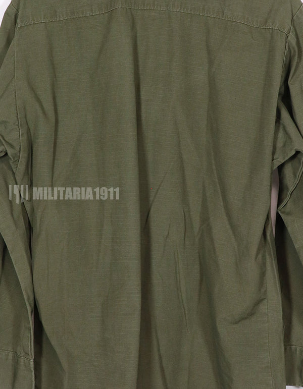 実物　アメリカ軍　ジャングルファティーグ 4thモデル リップストップ生地　M-R 1969年製
