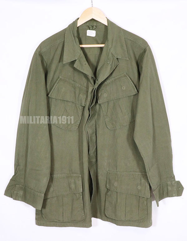 実物　アメリカ軍　ジャングルファティーグ　3rdモデル　ノンリップストップ　L-R ジャケット　1967年製