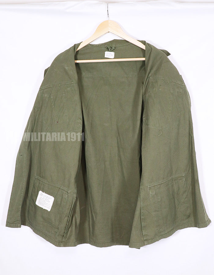 実物　アメリカ軍　ジャングルファティーグ　3rdモデル　ノンリップストップ　L-R ジャケット　1967年製