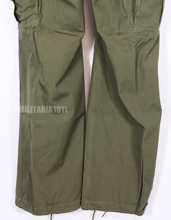 実物　アメリカ軍　ジャングルファティーグ　後期型　リップストップ　パンツ　デッドストック品　1969年製