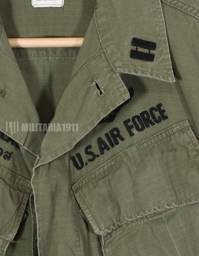 実物　USAF　1969年製 後期型　ジャングルファティーグ　直接刺繍あり