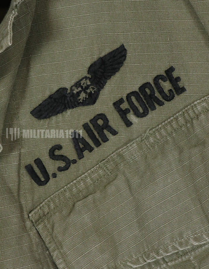実物　USAF　1969年製 後期型　ジャングルファティーグ　直接刺繍あり