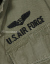 実物　USAF　1969年製 後期型　ジャングルファティーグ　直接刺繍あり