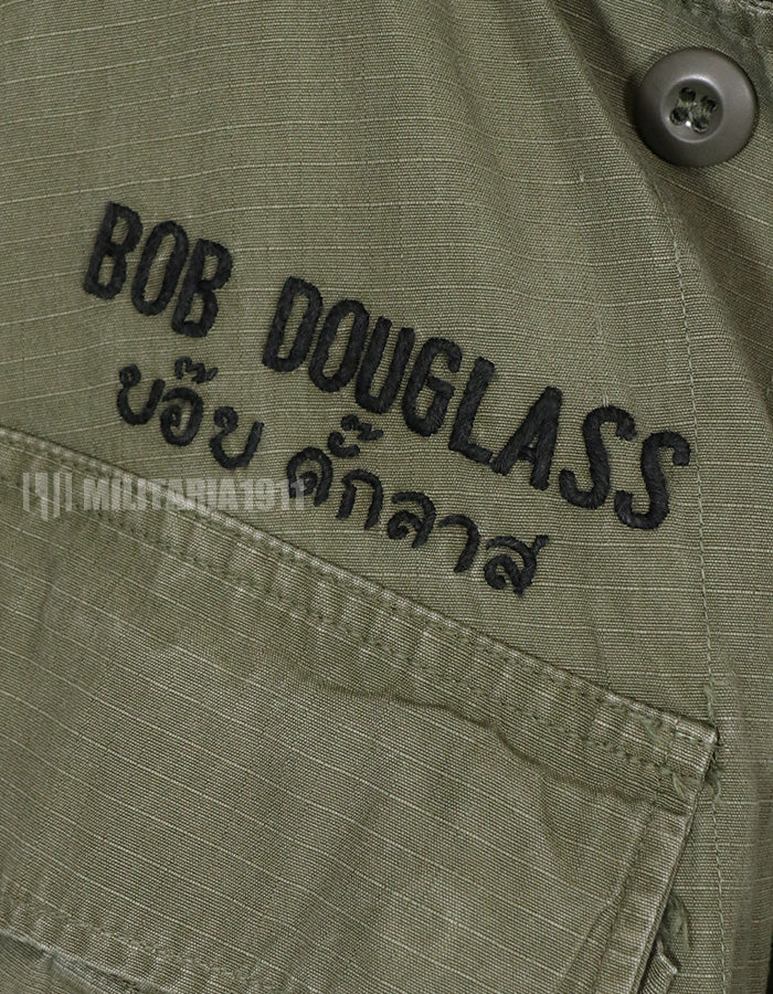 実物　USAF　1969年製 後期型　ジャングルファティーグ　直接刺繍あり