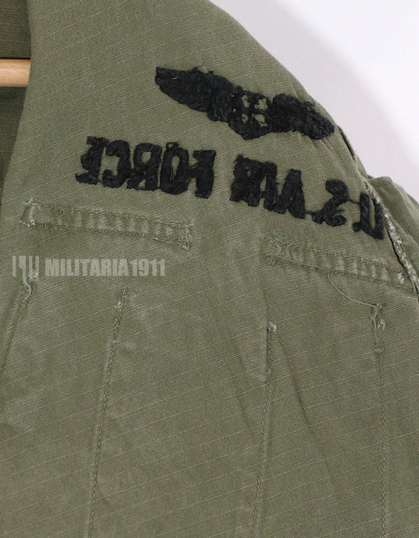 実物　USAF　1969年製 後期型　ジャングルファティーグ　直接刺繍あり